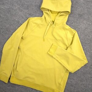 Lululemon City Sweat Hoodie Mens M Yellow Performance Outdoor Gym Hike Pullover